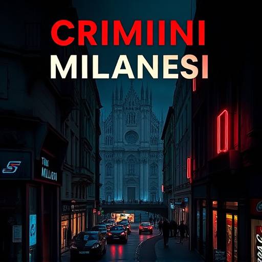 Copertina del podcast 'Crimini Milanesi', editing e sound design a cura di Onda Sonora